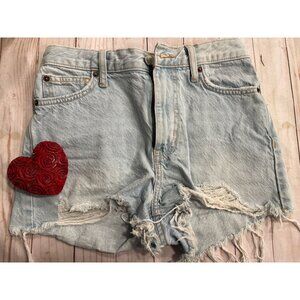 BDG Urban Outfitters Shorts Womens/Girks 24 Blue Denim Jeans Girlfriend Hi-Rise